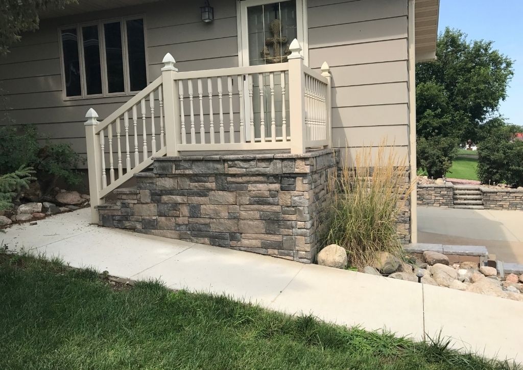 Porch foundation using the ADORN® Shadowledge Series