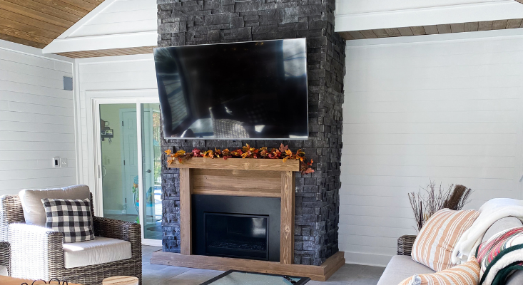 Fireplace using the Granite Series​